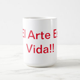 Konst är livet kaffemugg