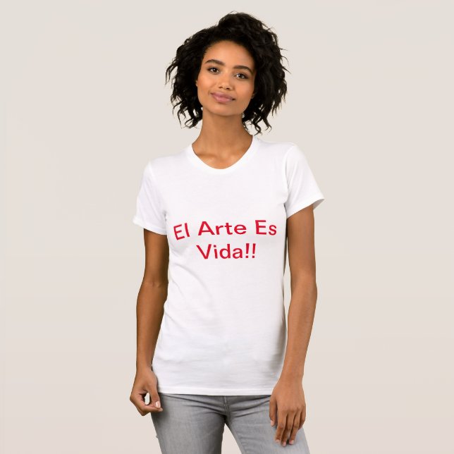 Konst är livet t shirt (Hel framsida)