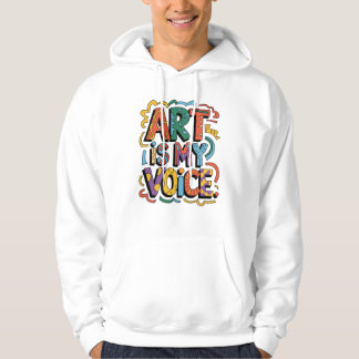 Konst är min röst – djärvt uttryck genom färg hoodie