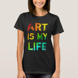 Konst är mitt liv t-shirt