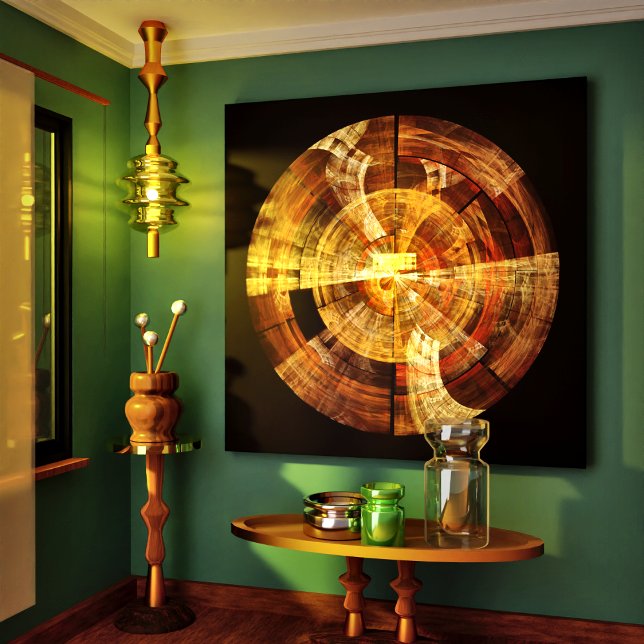 Konst av Abstrakten Integritet, arbetsyta Skriv ut Canvastryck (Integrity Abstract Art Wrapped Canvas Print)