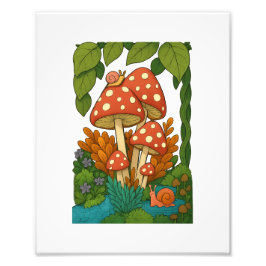 Konst av botanisk natur fototryck