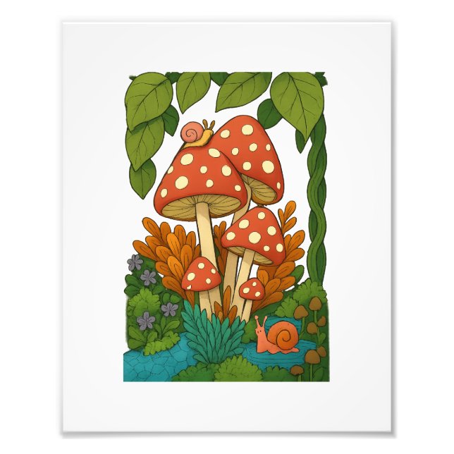 Konst av botanisk natur fototryck (Framsidan)