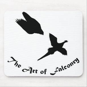 Konst av Falconry- Peregrine Falcon Musmatta