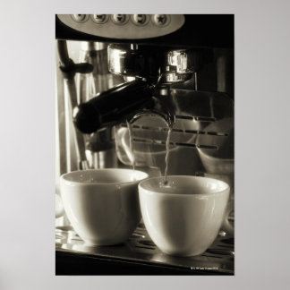 Konst av färska kaffeprodukter skapar/hällande poster