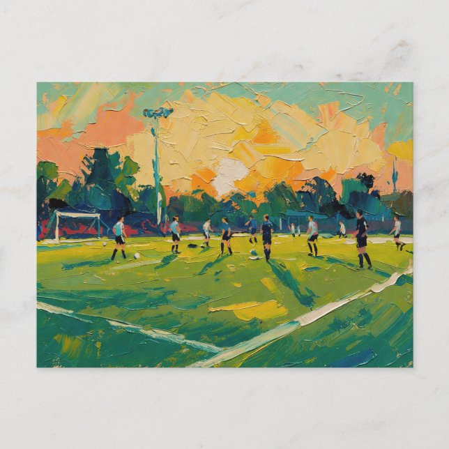 Konst av fotboll (#2) vykort (Framsida)