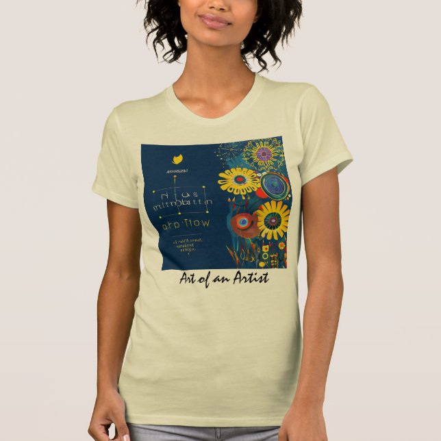 Konst av konstnär t shirt (Framsida)