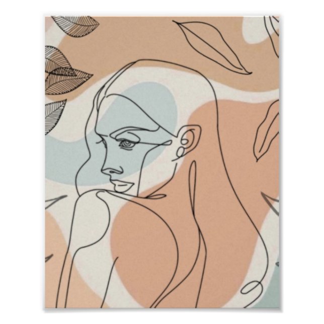 Konst av kvinnor och Löv - utvidgning av foto (Framsidan)