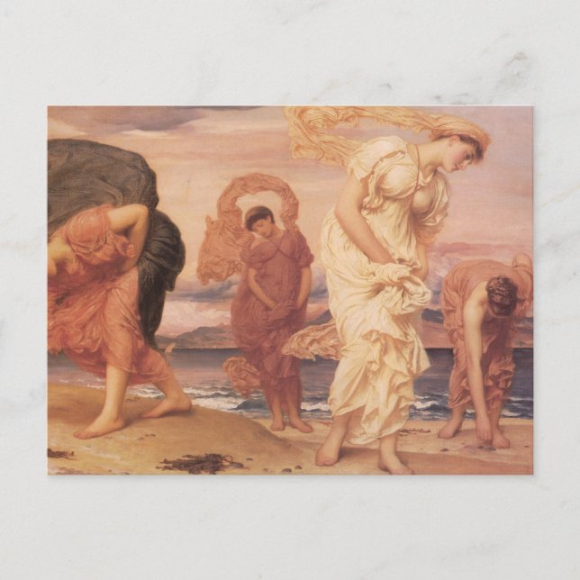 Konst av kvinnor vid havet vykort (Framsida)