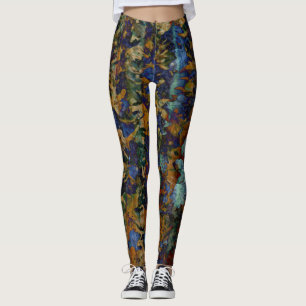 Konst av löv leggings