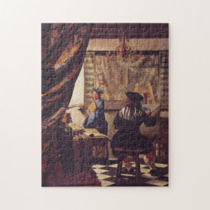 Konst av målning av Johannes Vermeer Pussel