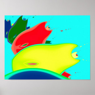 Konst av märklig frukt, Bra, rektangulär konst Poster