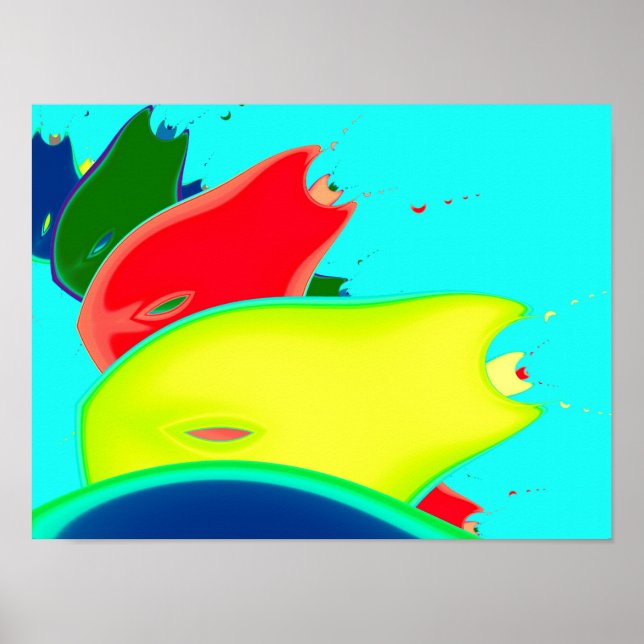 Konst av märklig frukt, Bra, rektangulär konst Poster (Framsidan)