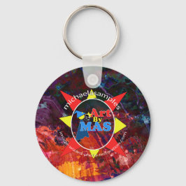 Konst av MAS logotyp pin Nyckelring