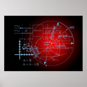 konst av matematikaffischen poster