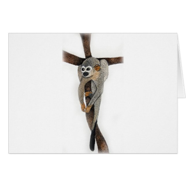 konst av spjälspaltspenna hälsningskort (Framsidan Horizontal)