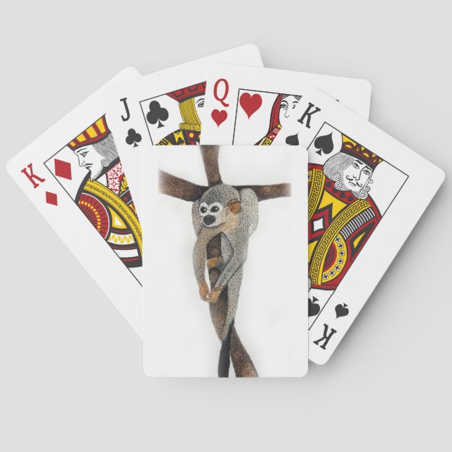 konst av spjälspaltspenna kortlek (Baksidan)