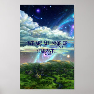 Konst av stjärnstoft - kosmisk konst poster