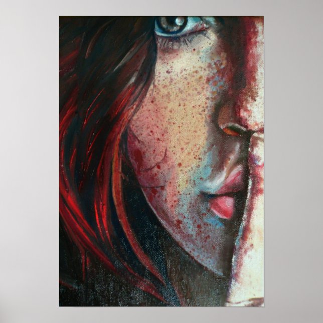 Konst av Sylvia lizarraga oljemålning myspace 008 Poster (Framsidan)