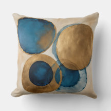 Konst av tuggad koppar och blå cirkel