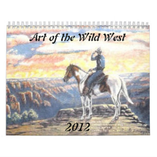 Konst av vilda western kalender