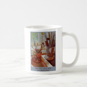 konst bearbetar kaffemuggen kaffemugg