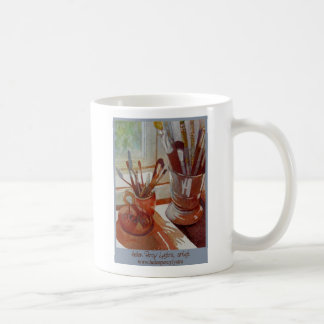 konst bearbetar kaffemuggen kaffemugg