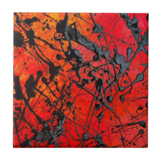 Konst belägger med tegel kakelplatta