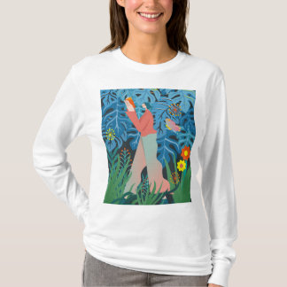 Konst, bokdam. t shirt