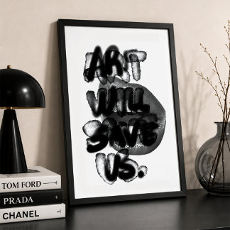 Konst bör trösta de störda affischcitat poster
