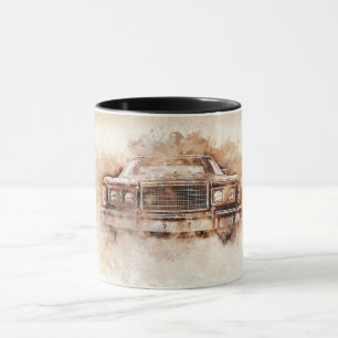 konst cadillac mugg