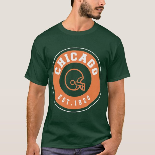 Konst - Chicago Bears Överstorlek 2 T Shirt (Framsida)