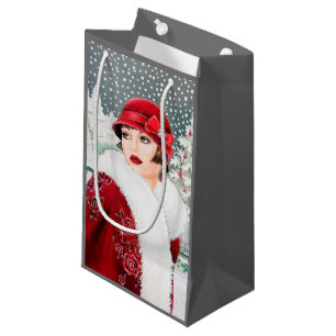 konst deco retorvinting jultomte dam party