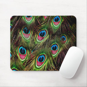 konst deco teal grönt turcoise peacock musmatta