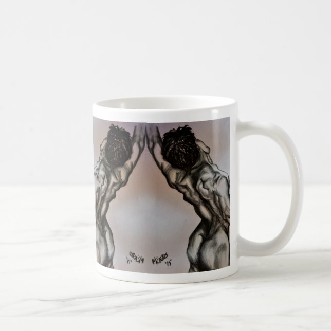 konst design mugg gamla mästare figur 2 upprepning (Höger)