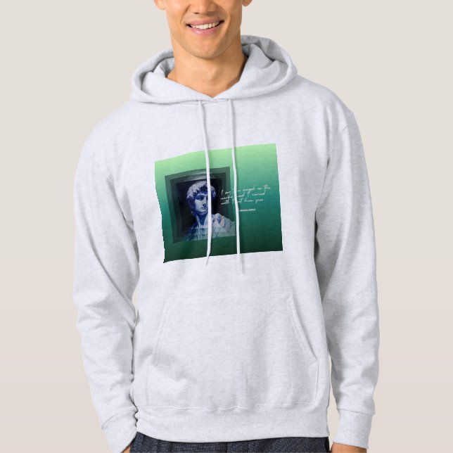 Konst Dör Aldrig Hoodie | David Skulptur (Framsida)