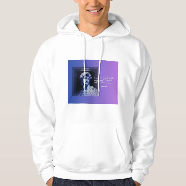 Konst Dör Aldrig Hoodie | David Skulptur (Framsida)