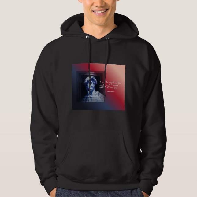 Konst Dör Aldrig Hoodie | David Skulptur (Framsida)