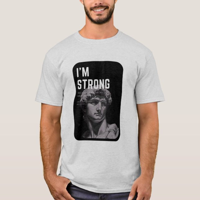 Konst Dör Aldrig t-shirt | David Skulptur (Framsida)