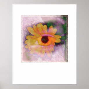 Konst - Flower och Iris - Griego Poster