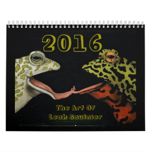 Konst för 2016 kalender av Leah Saulnier