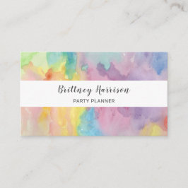 Konst för Abstrakt av trendigets färgstarka vatten Visitkort
