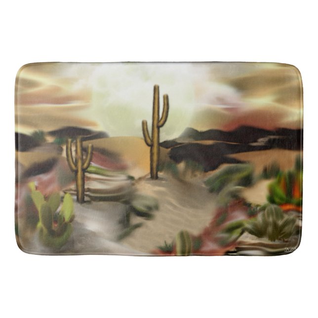 Konst för abstrakt för Southwestökensoluppgång Badrumsmatta (Framsidan)