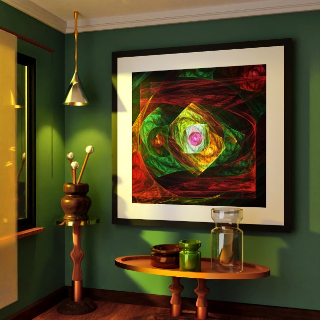 Konst för Abstrakten Dynamic Connections Poster (Dynamic Connections Abstract Art Poster)