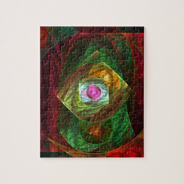 Konst för Abstrakten Dynamic Connections Pussel (Vertikal)