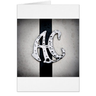 Konst för AC-emblemlogotyp Hälsningskort