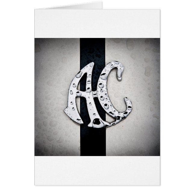 Konst för AC-emblemlogotyp Hälsningskort (Framsidan)