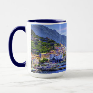 Konst för Amalfi italienEuropa färgrik foto Mugg