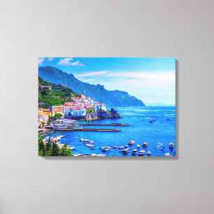 Konst för Amalfi italienEuropa foto Canvastryck