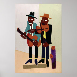 Konst för amerikan för vintage för gatamusiker~ poster
